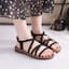 SL261 2022 Summer New Style Flat Shoes with Rubber Sole, Korean Style Sandals, Student Roman Sandals, Beach Shoes, Women's Shoes