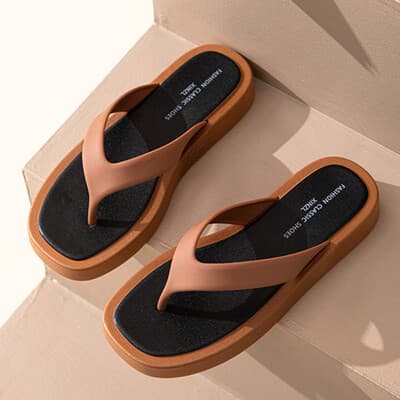 SL354 Women's casual flip-flops, new 2025 style, non-slip and odor-resistant, perfect for beach and summer.
